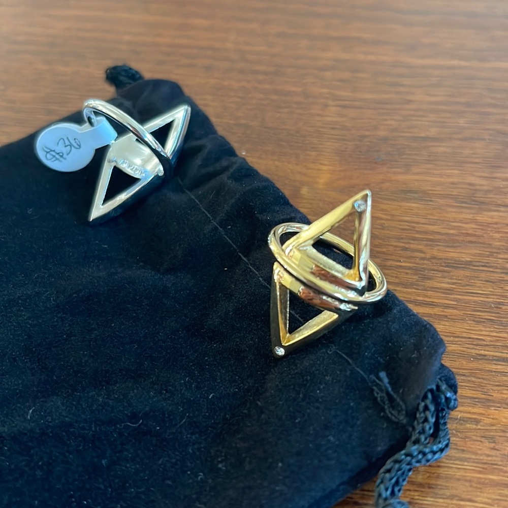 Anita K “Jupiter Double Ring” 18k gold plated  Size7
